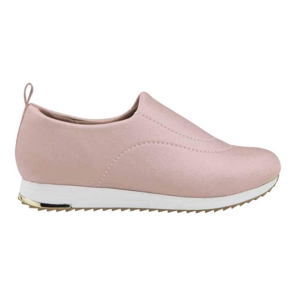 Tênis Usaflex Slip On Elastano Soft Feminino Rosa 4