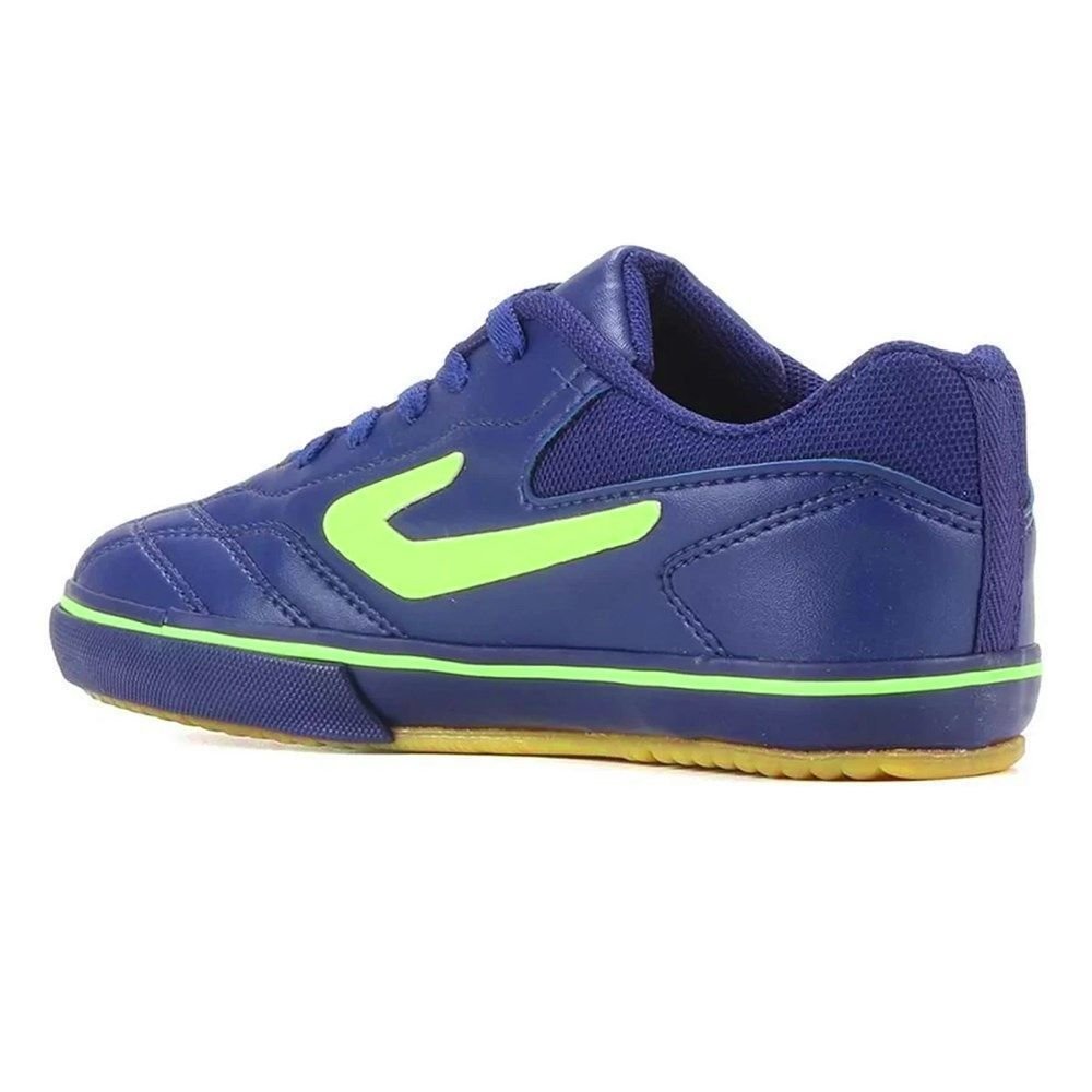 Chuteira Futsal Topper Dominator 3 Infantil Azul/Verde 2