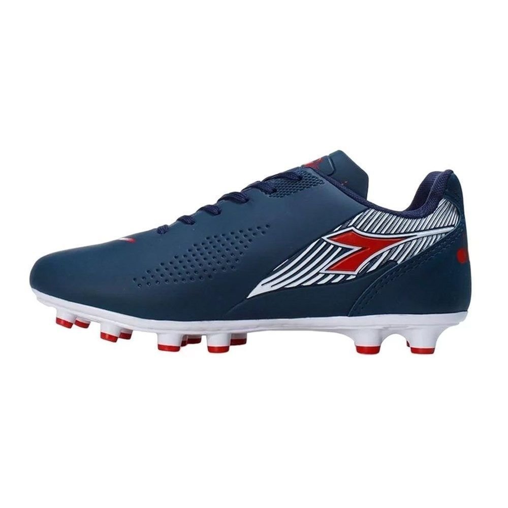 Chuteira Campo Diadora Mondiale França Azul/Vermelho 2