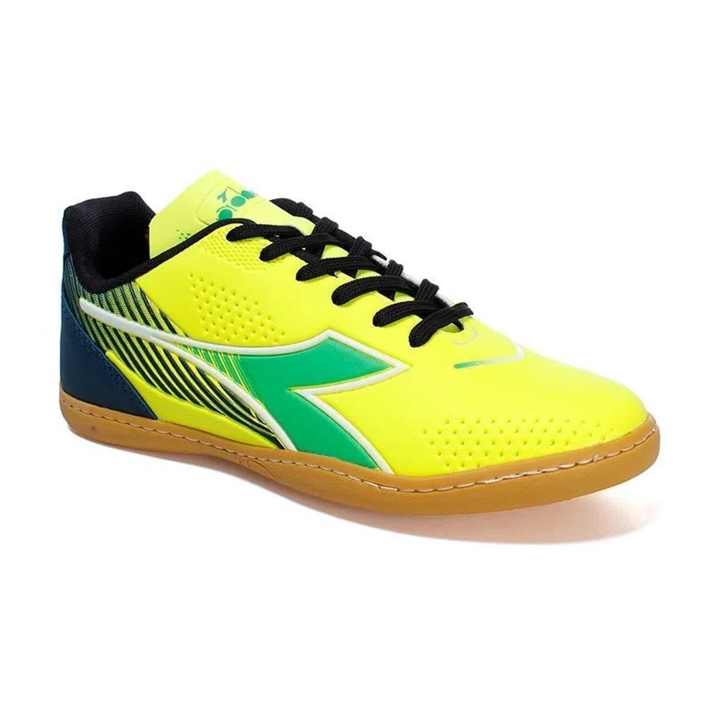Chuteira Futsal Diadora Mondiale Brasil Amarelo/Preto/Verde 1