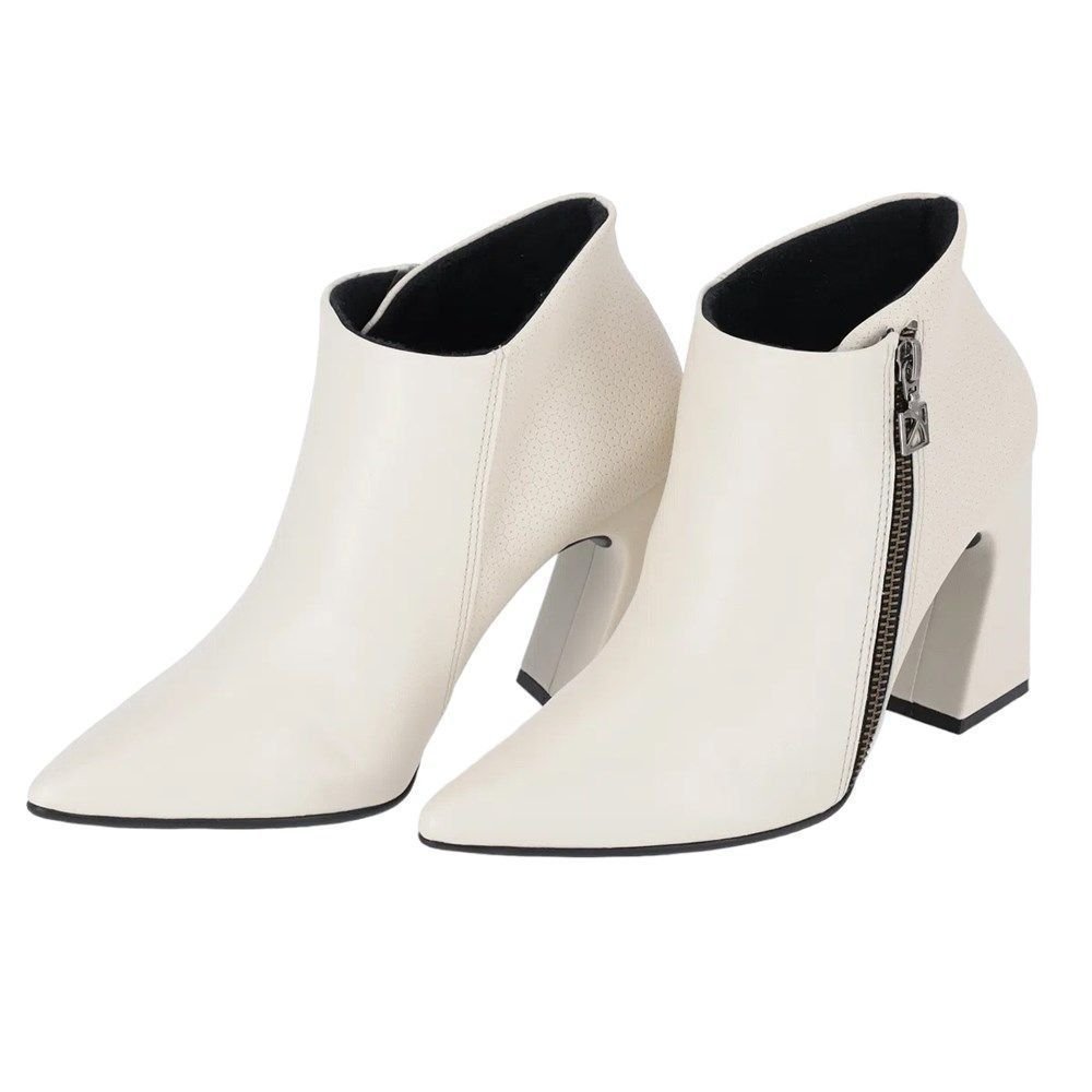 Bota Piccadilly Silvana Cano Curto Feminina Branco 2