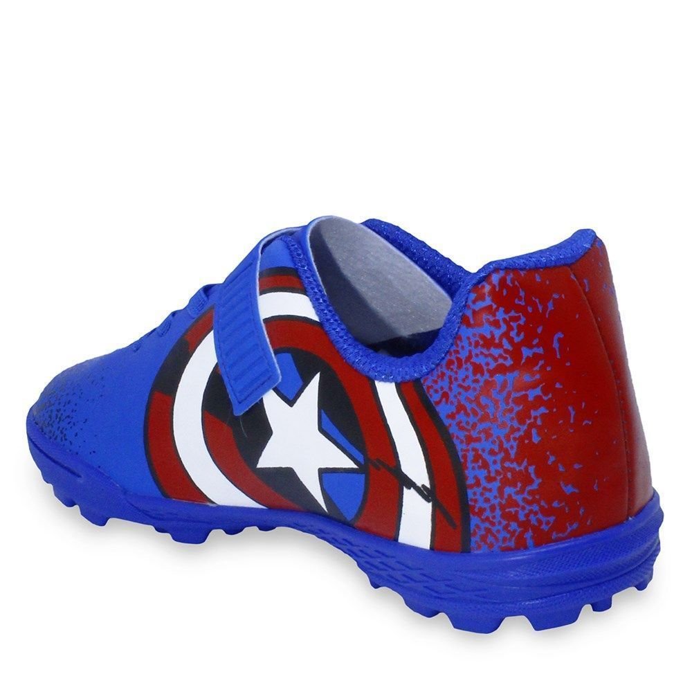 Chuteira Society Dray Marvel Capitão América Infantil Multicores 2