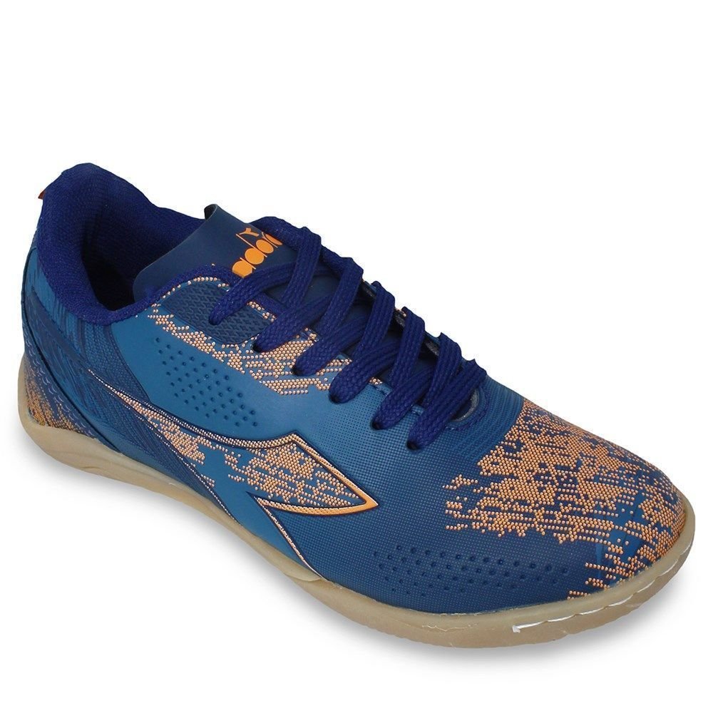 Chuteira Futsal Diadora Agilita Azul/Laranja 1