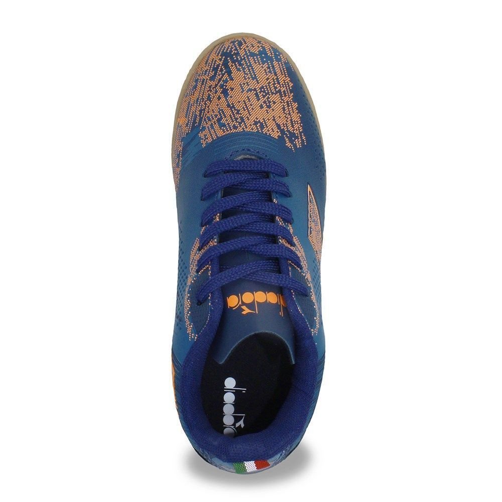Chuteira Futsal Diadora Agilita Azul/Laranja 3