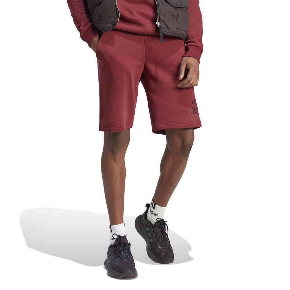 Bermuda Adidas Moletinho Essentials Masculina Vermelho 1