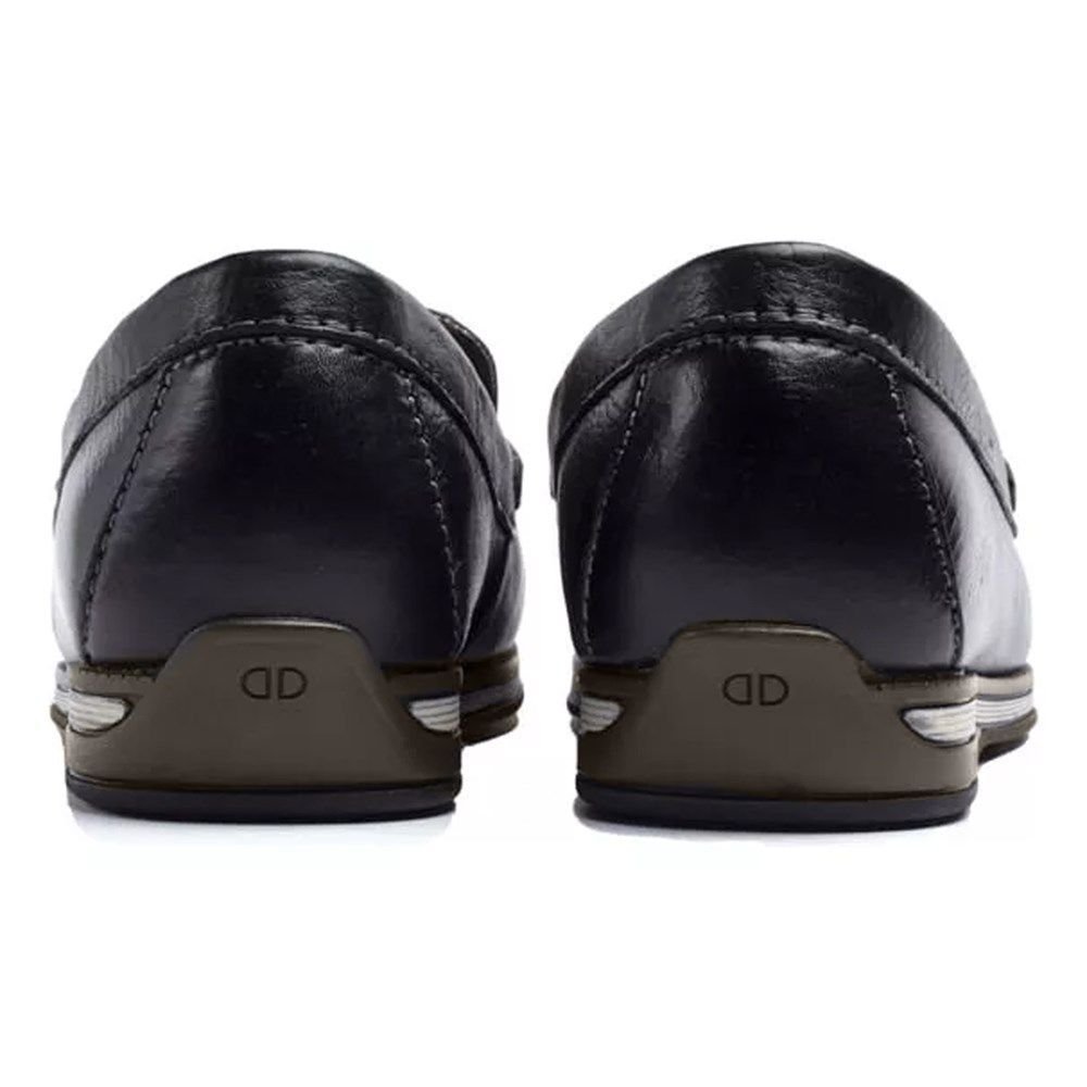 Sapato Democrata Mocassim Denim Flow Masculino Preto 2
