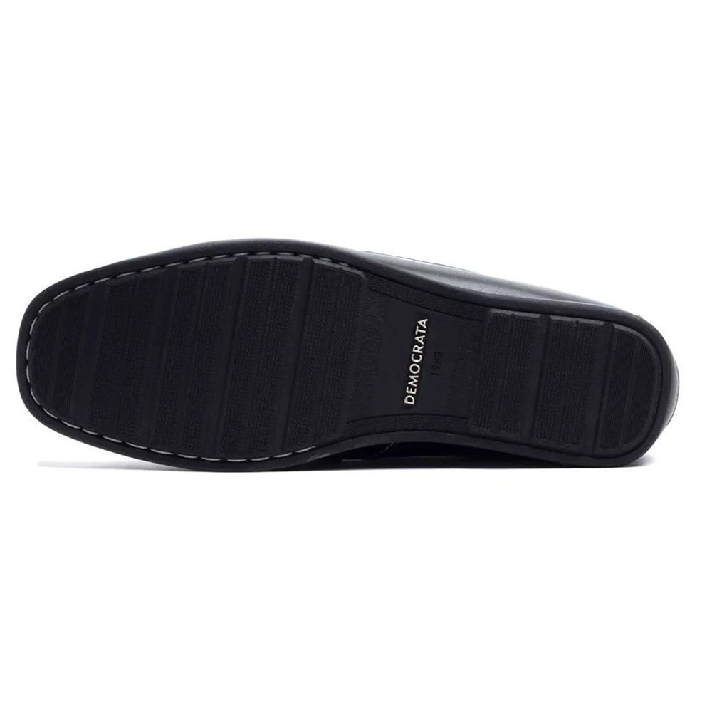 Sapato Democrata Mocassim Denim Flow Masculino Preto 4