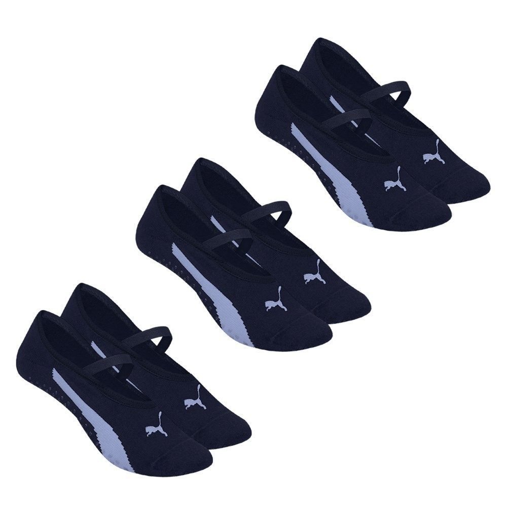 Kit 3 Pares De Meias Puma Sapatilha Pilates Feminina