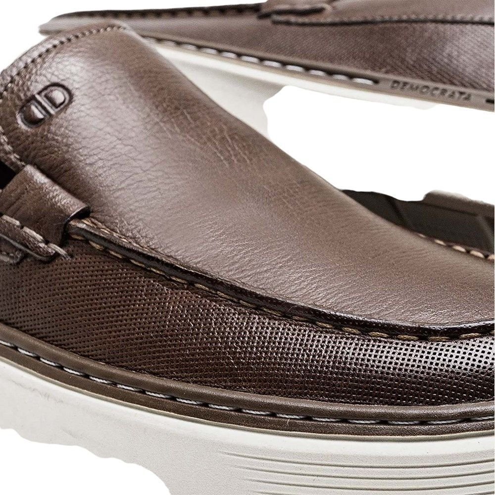 Sapatênis Democrata Clash Denim Masculino Marrom 4