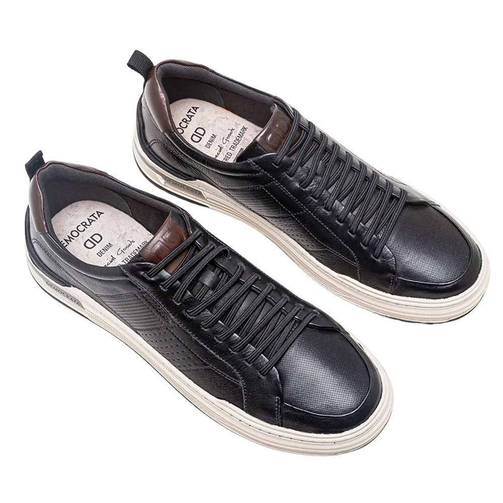 Sapatênis Democrata Denim Mike Masculino Preto 2