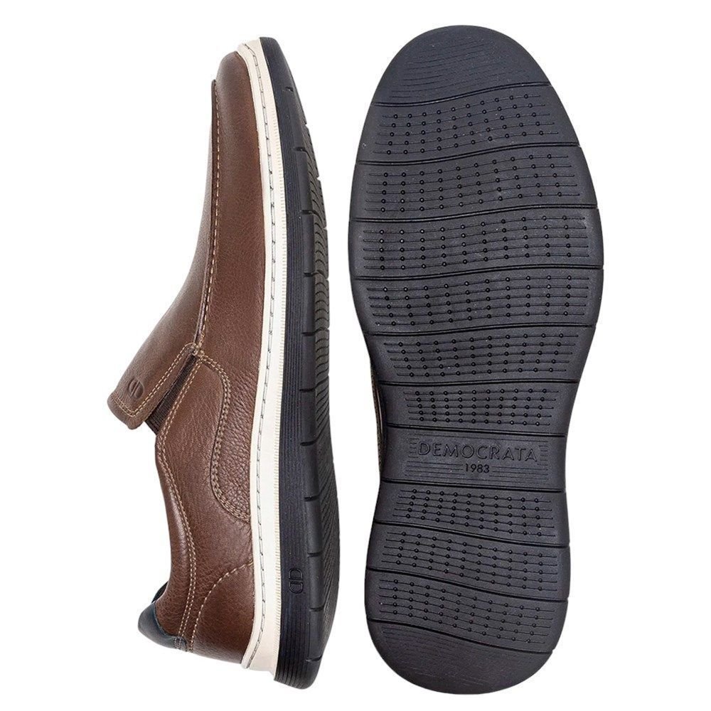 Sapatênis Democrata Denim Easy Leave Masculino Marrom 3