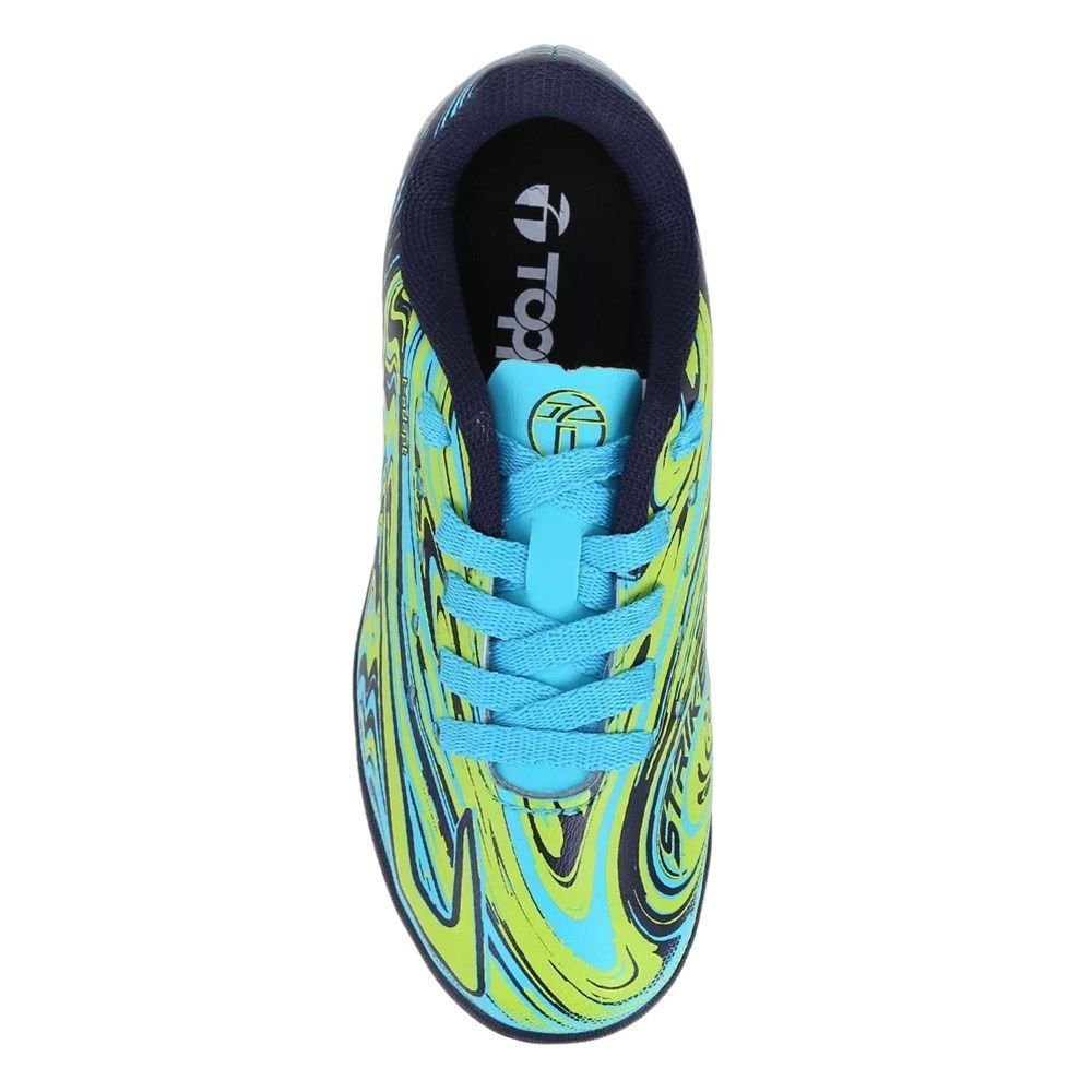 Chuteira Society Topper Strike V Infantil Azul 4