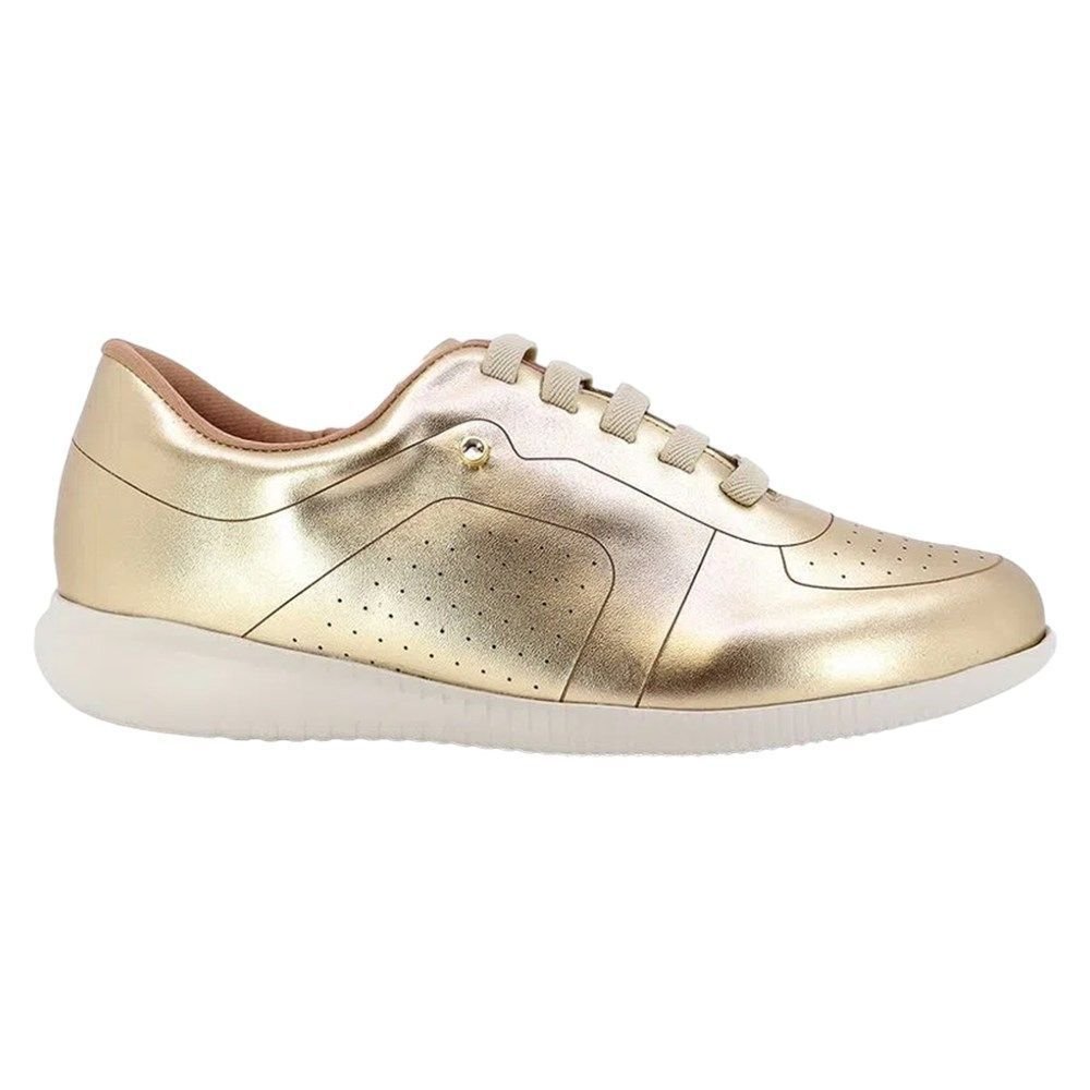 Kit Tênis Usaflex Casual Feminino Dourado 2