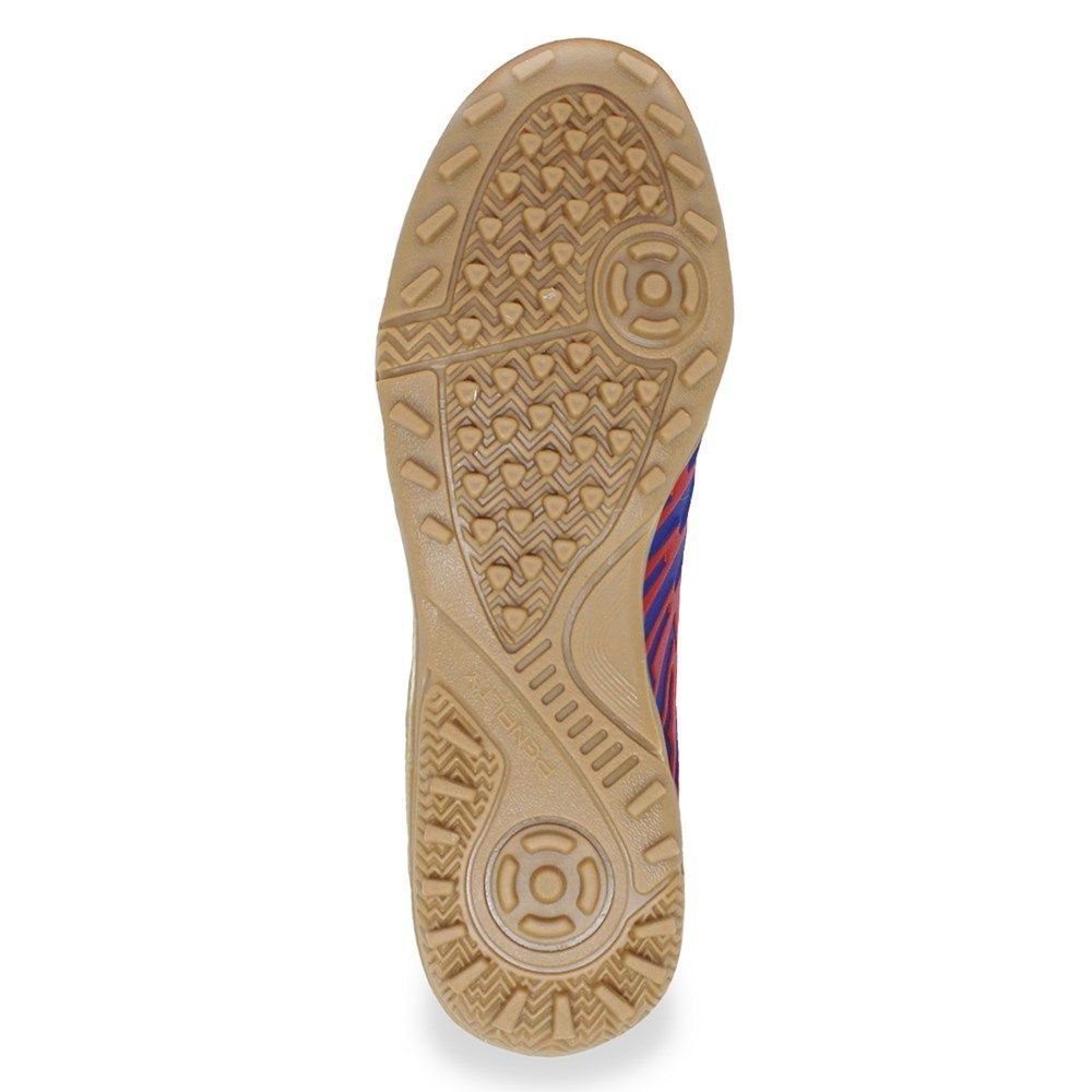 Chuteira Society Penalty Bravo Y-3 Infantil Azul/Vermelho 4