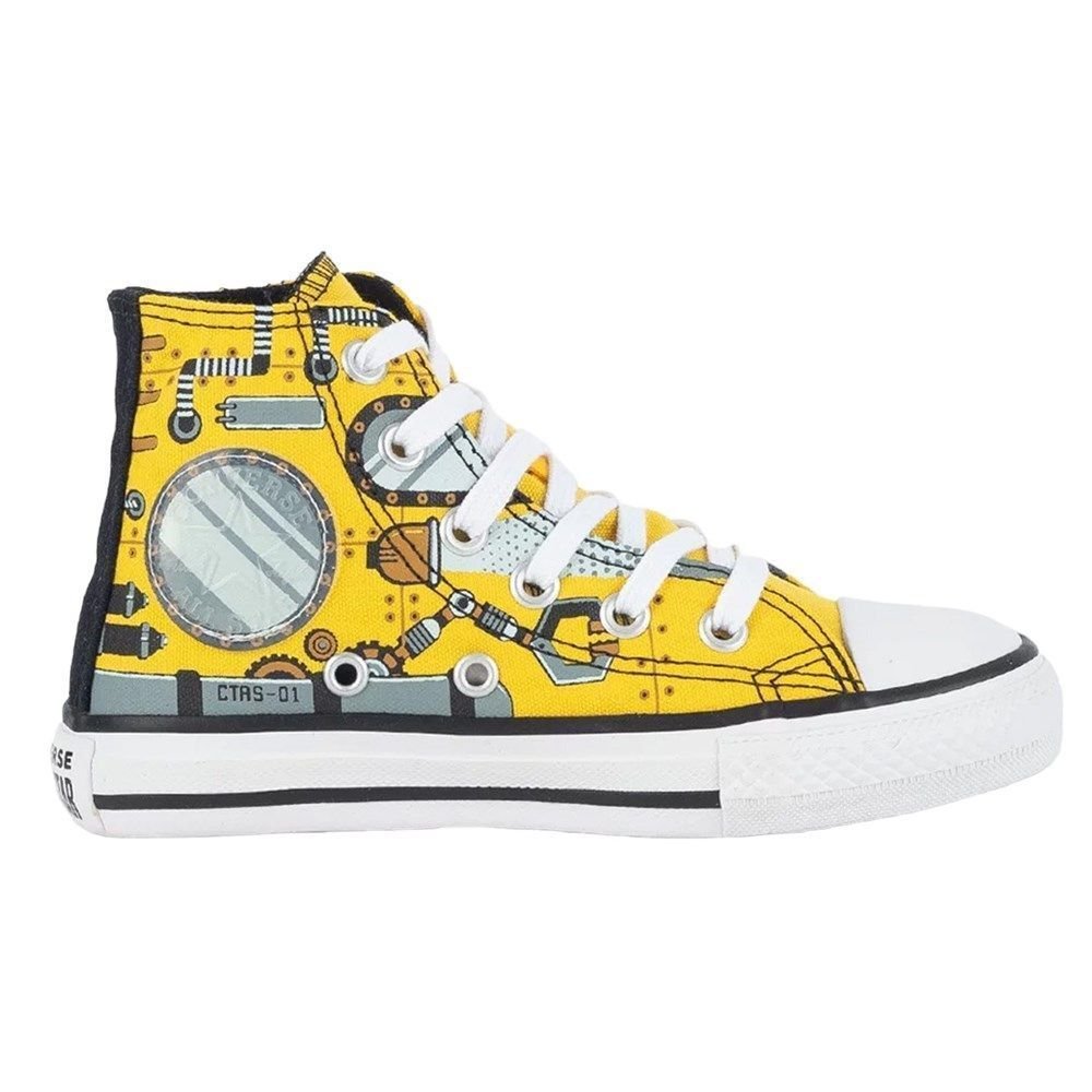 Tênis Converse All Star Chuck Taylor HI Kids Amarelo 1