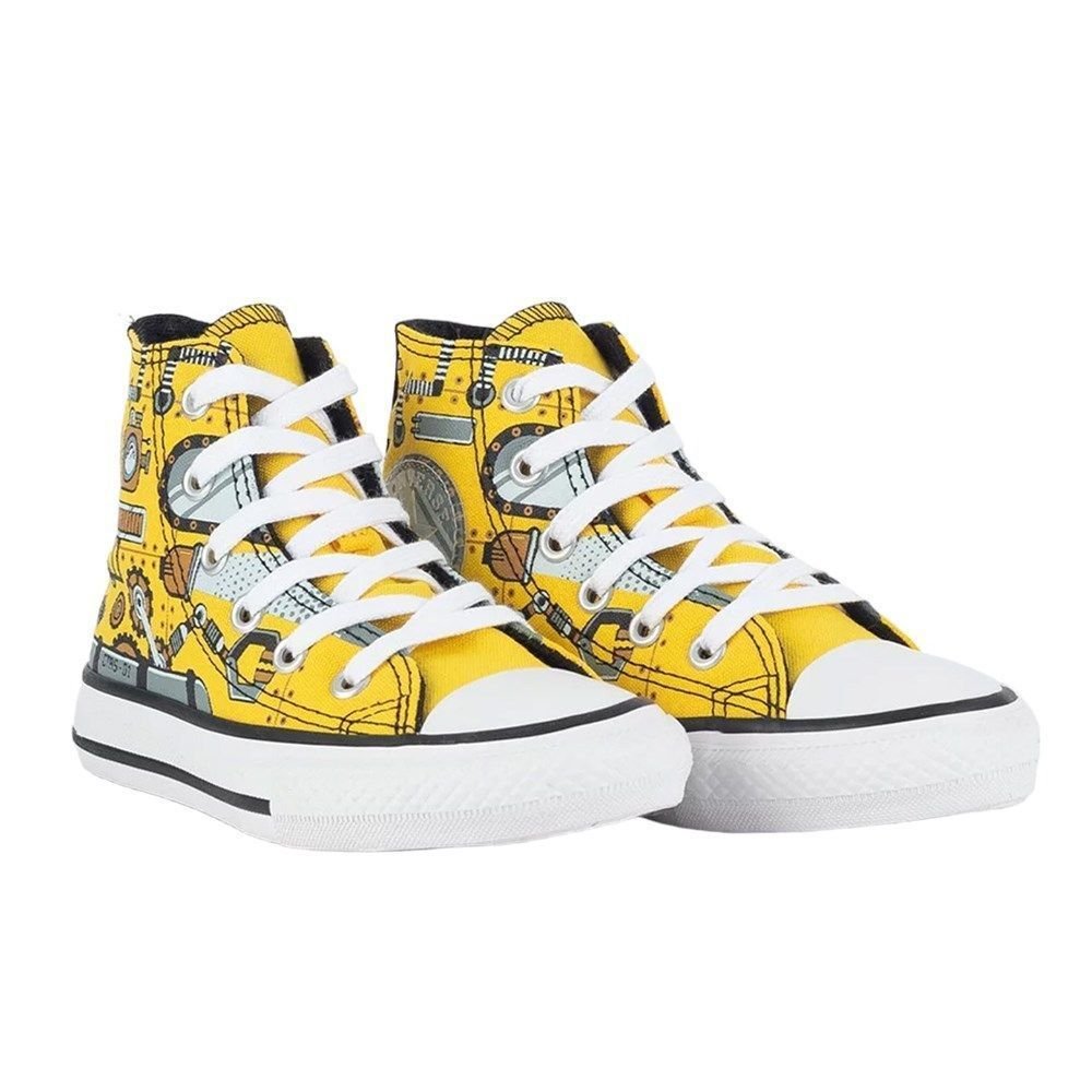 Tênis Converse All Star Chuck Taylor HI Kids Amarelo 4