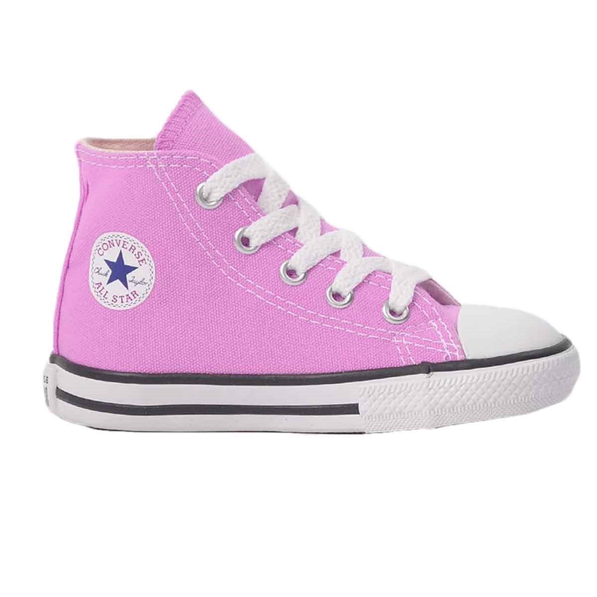 Tênis Converse All Star Chuck Taylor HI Kids Rosa 1