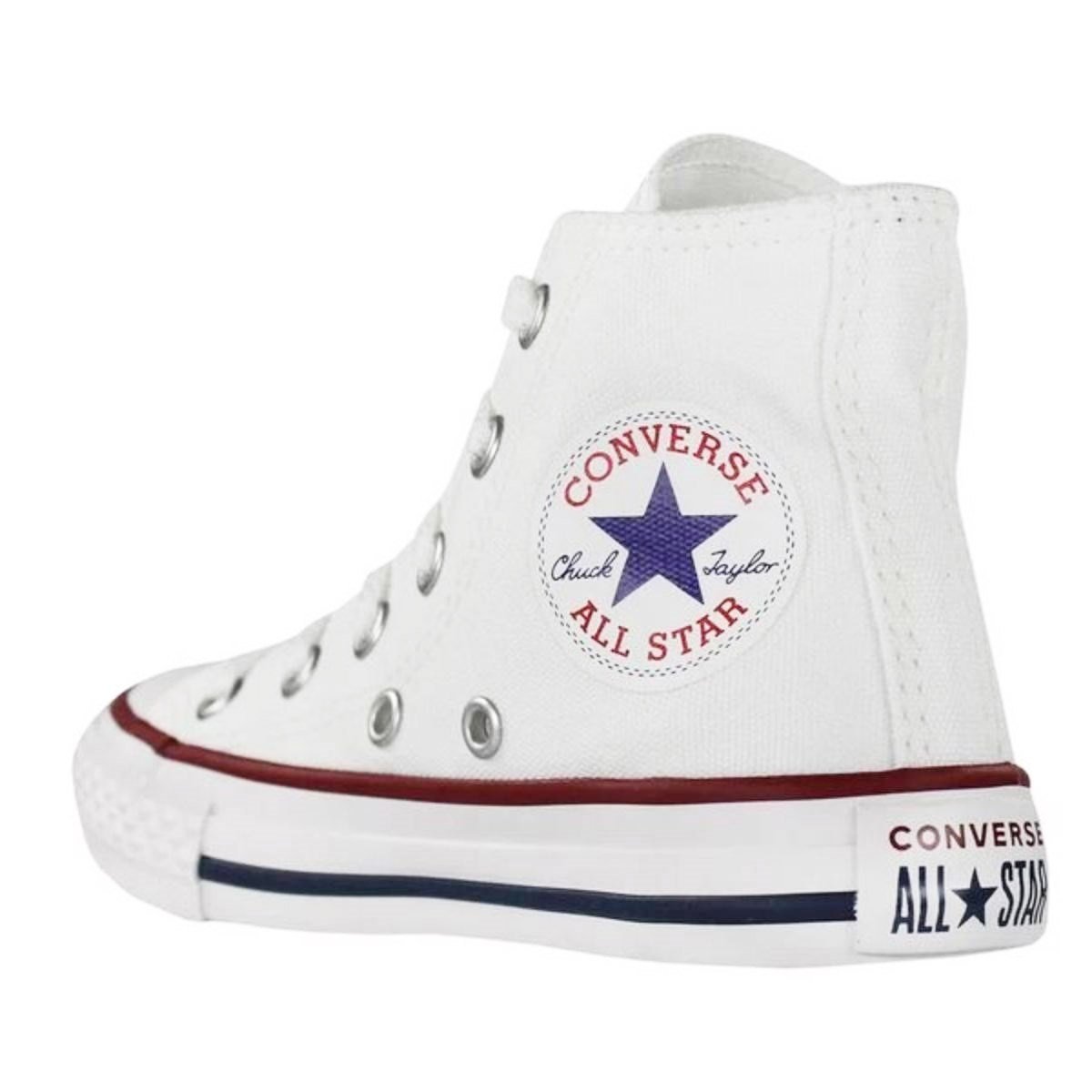 Tênis Converse All Star Chuck Taylor HI Kids Branco 3