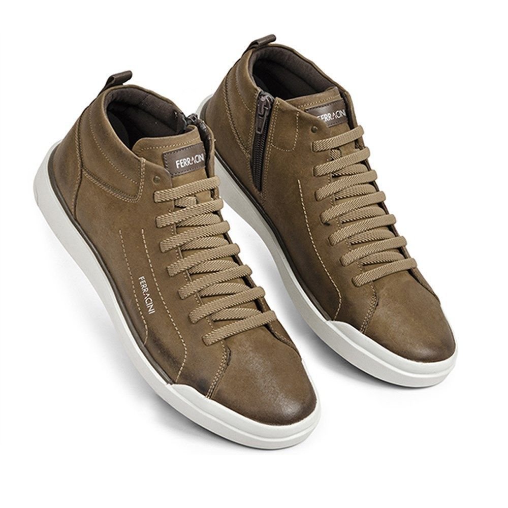 Sapatênis Ferracini Star Cano Médio Masculino Marrom 2