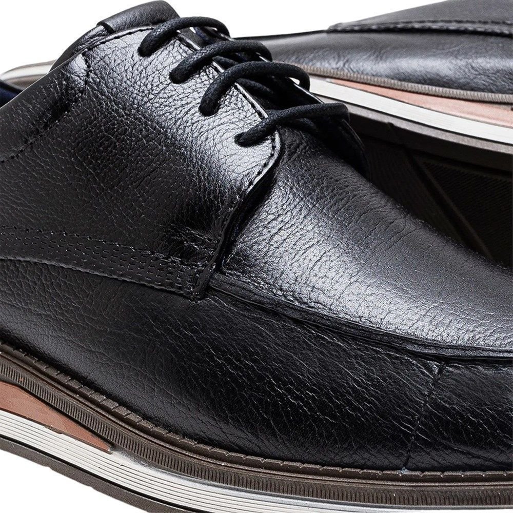 Sapato Social Democrata Metropolitan Masculino 1567 Preto 3