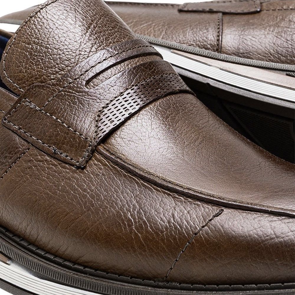 Sapato Social Democrata Metropolitan Type Masculino 1567 Marrom 3