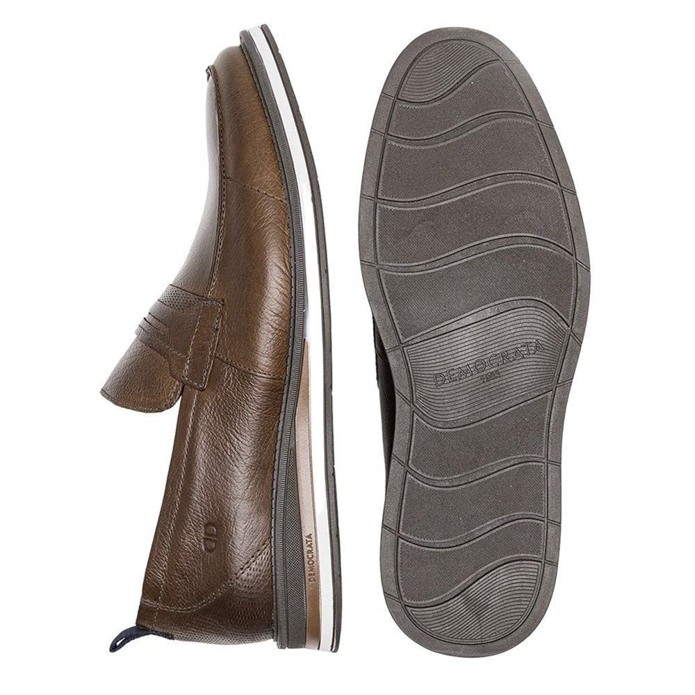 Sapato Social Democrata Metropolitan Type Masculino 1567 Marrom 4