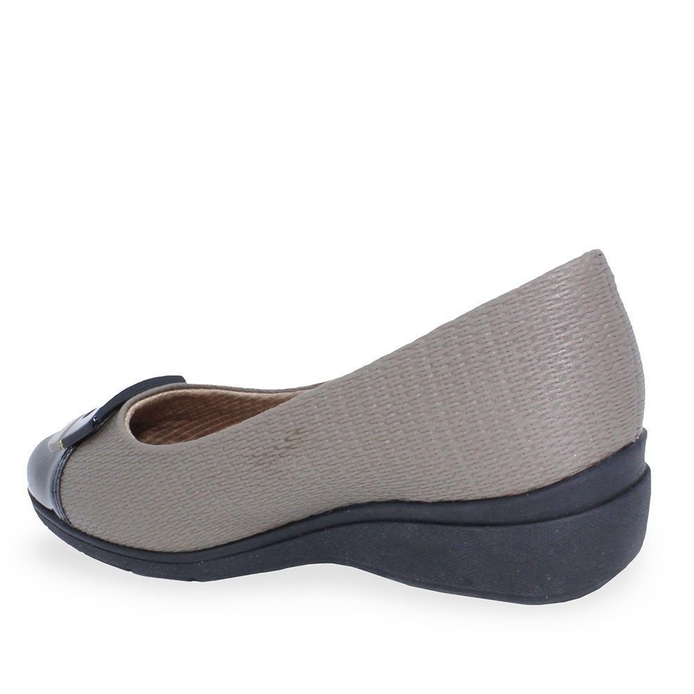 Sapato Piccadilly Beth Anabela Médio Feminino Marrom 2