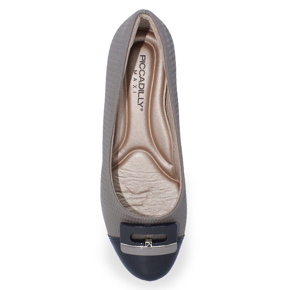 Sapato Piccadilly Beth Anabela Médio Feminino Marrom 3