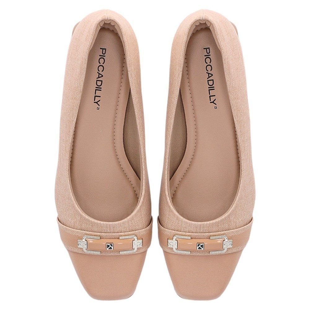 Scarpin Piccadilly Tati Salto Médio Feminino Bege 3