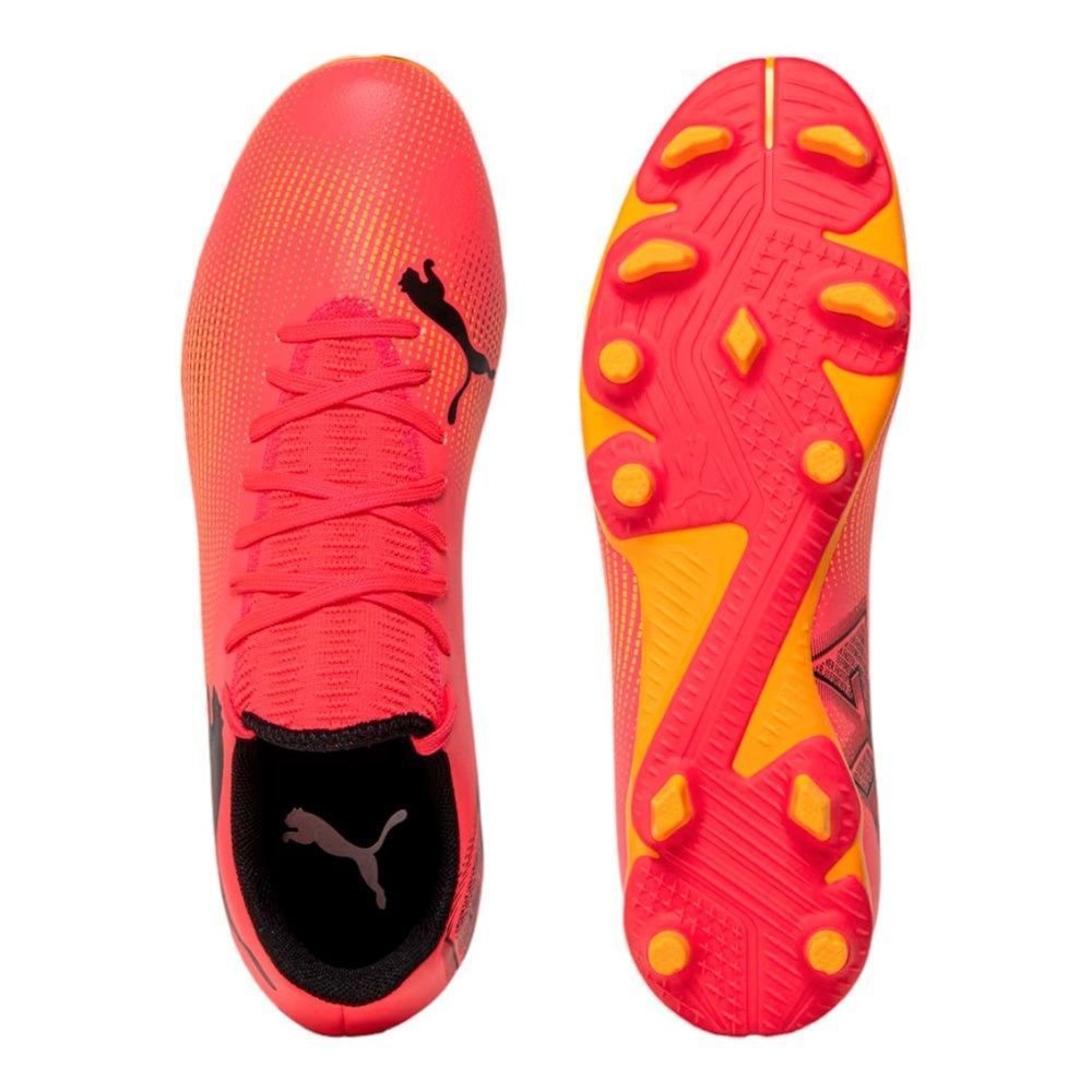 Chuteira Campo Puma Future 7 Play FG/AG Rosa/Laranja 3