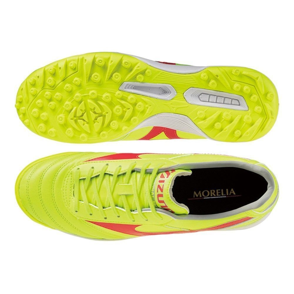 Chuteira Society Mizuno Morelia II Pró AS Amarelo/Vermelho 3
