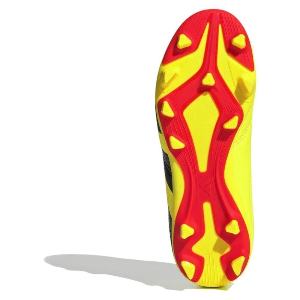 Chuteira Campo Adidas Predator 24 Club Infantil Amarelo/Preto/Vermelho 5