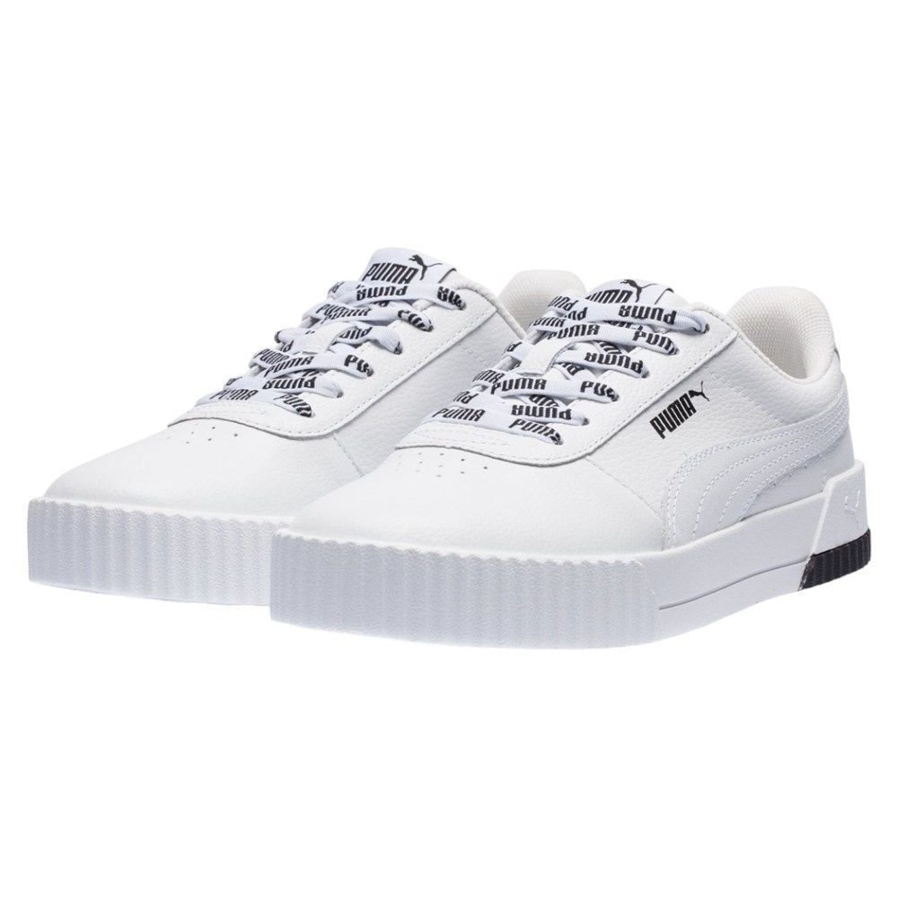 Tênis Puma Carina Logomania Feminino Branco 2