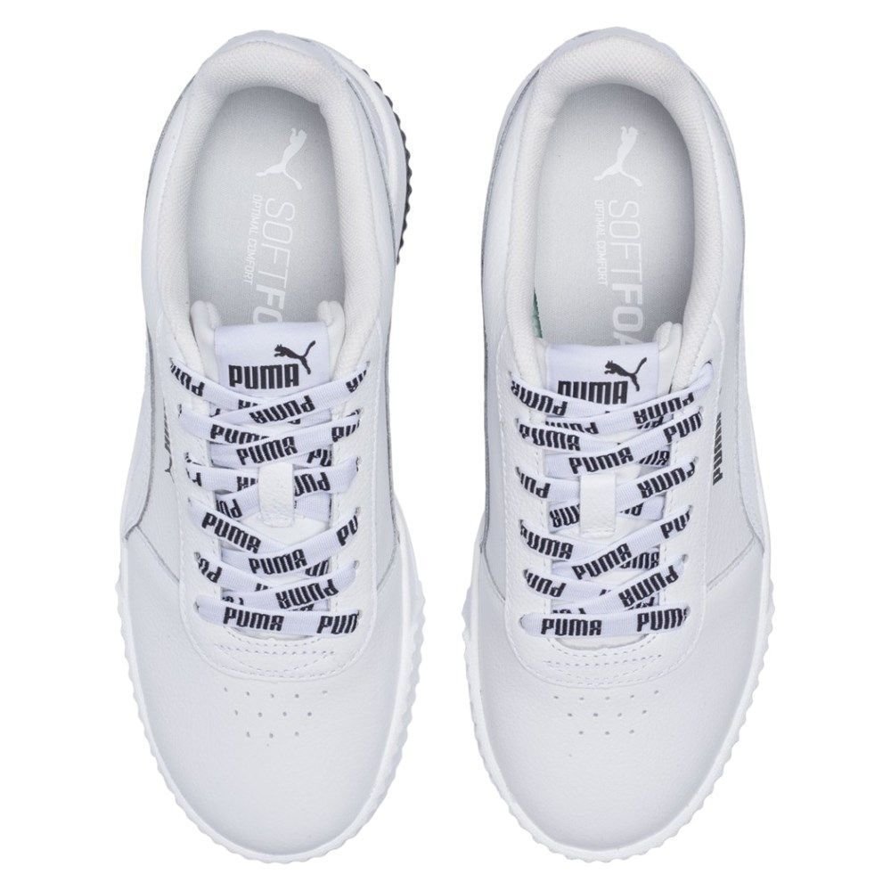 Tênis Puma Carina Logomania Feminino Branco 4