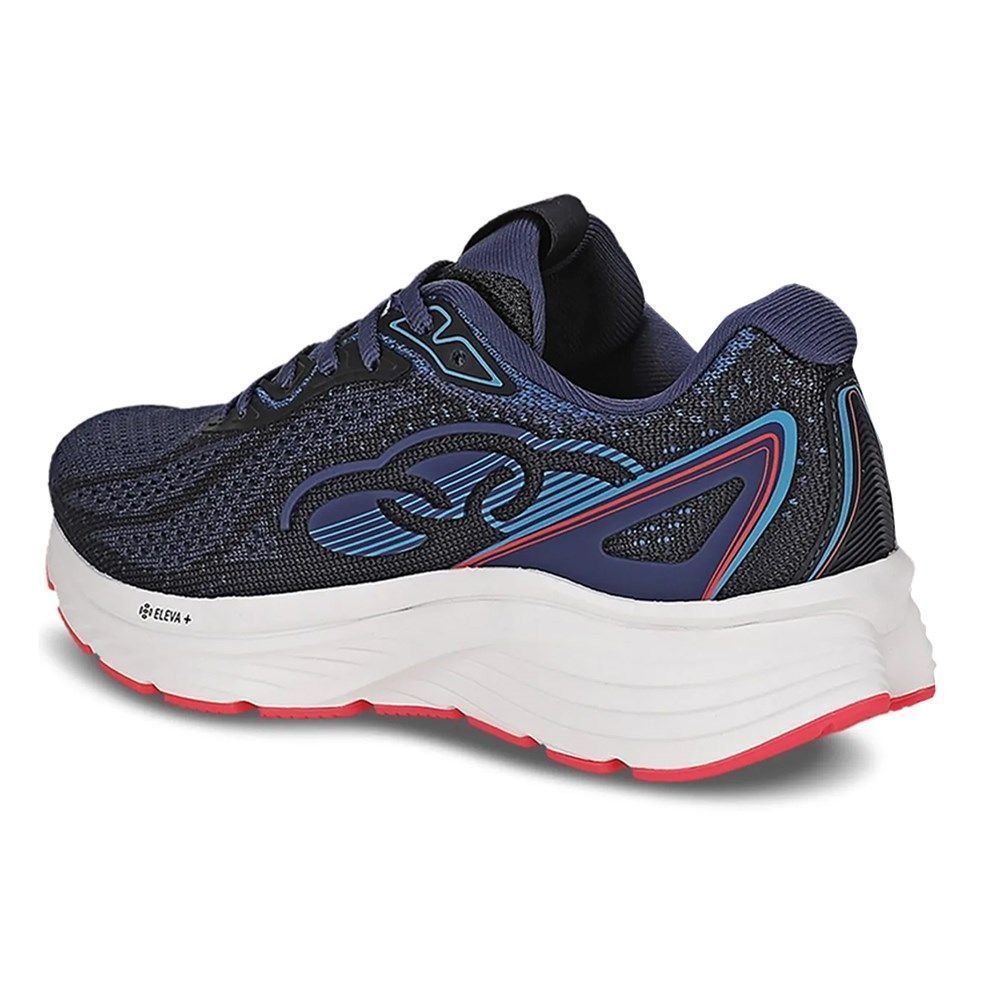 Tênis Olympikus Challenger 5 Feminino Azul/Preto/Laranja 2