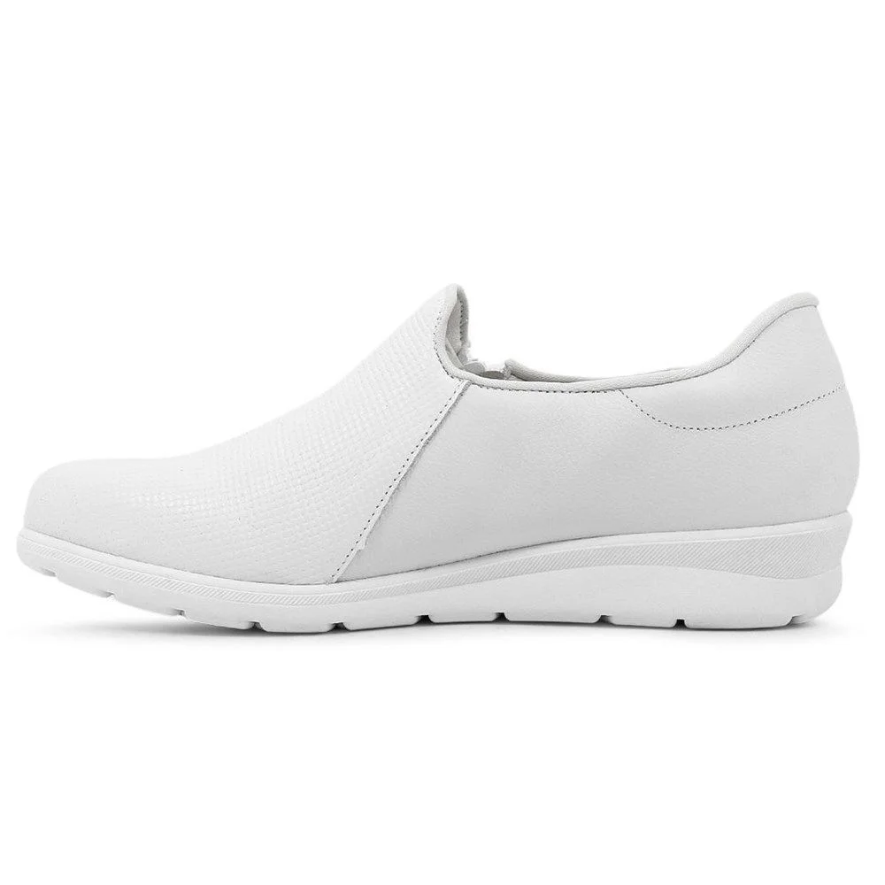 Tênis Usaflex Casual Zíper Feminino Branco 2
