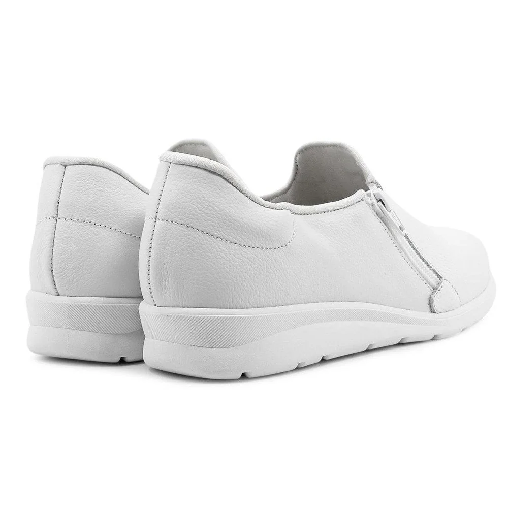 Tênis Usaflex Casual Zíper Feminino Branco 3