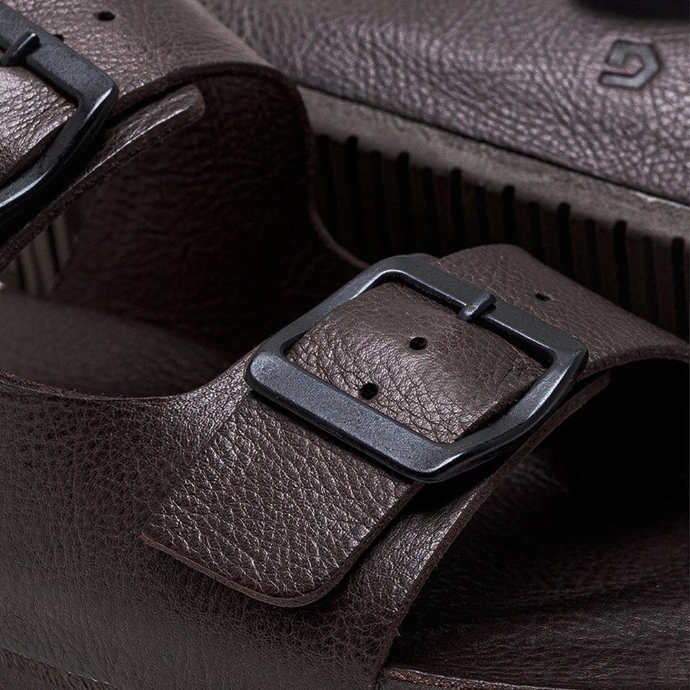 Sandália Democrata Easy Weekend Masculina Marrom 4