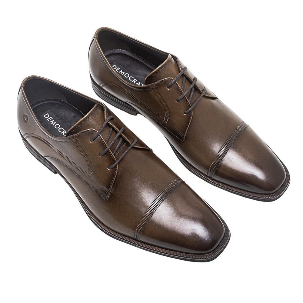 Sapato Democrata Metropolitan Clooney Masculino Marrom 2