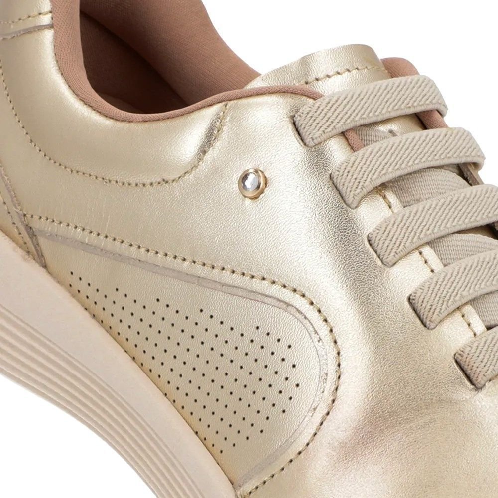 Sapato Feminino Usaflex Sapato Dourado Usaflex Scarpin Usaflex