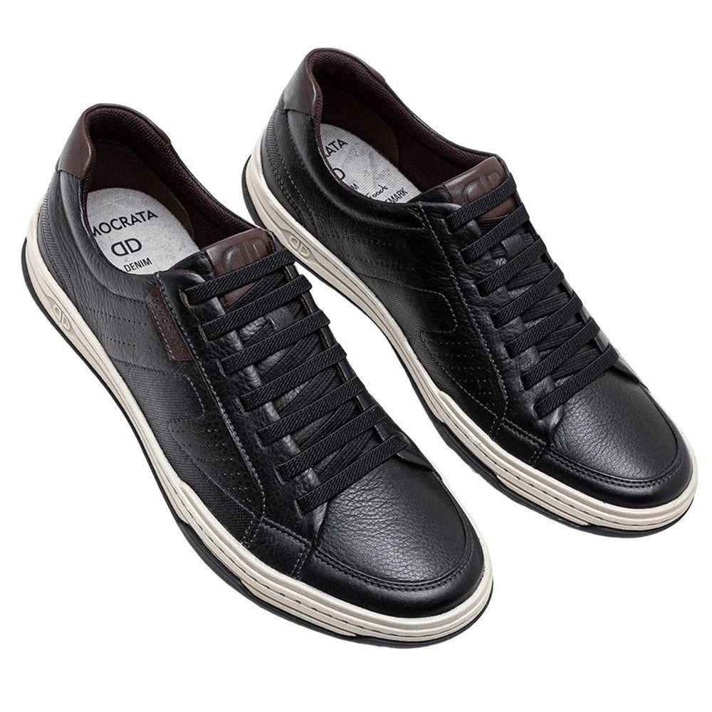 Sapatênis Democrata Denim Jay Masculino Preto 2