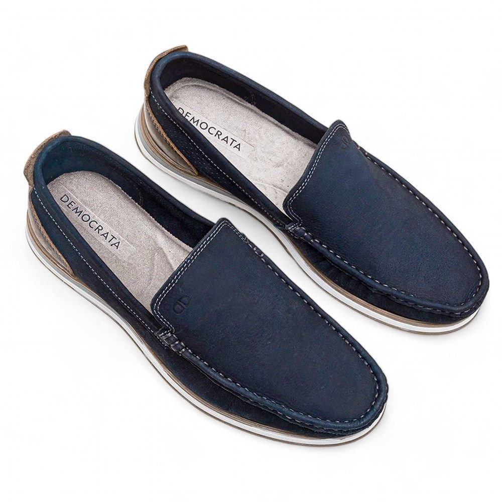 Mocassim Democrata Denim Flow Masculino Azul 2