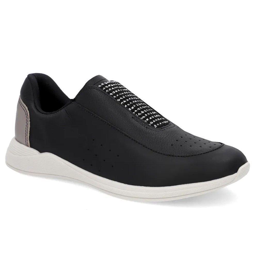 Tênis Slip On Usaflex Básico Feminino Preto 1