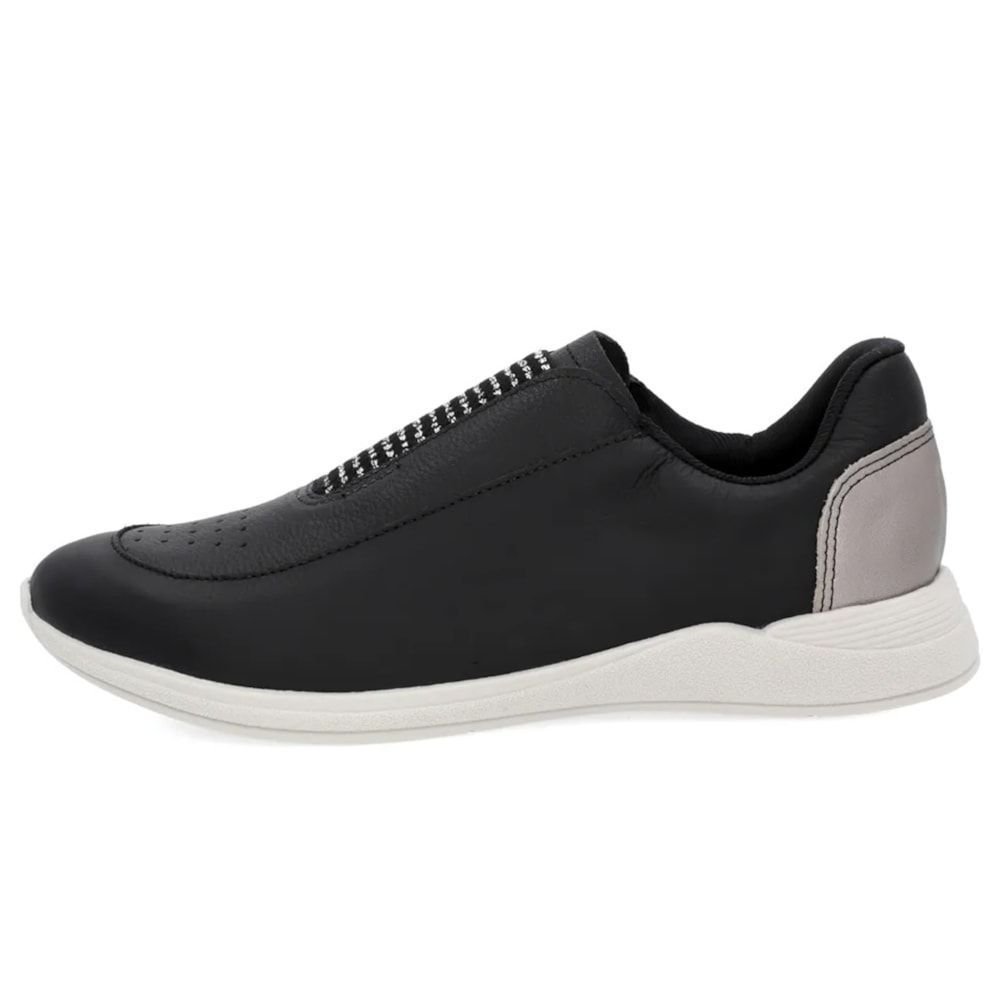 Tênis Slip On Usaflex Básico Feminino Preto 2