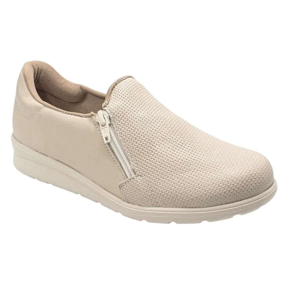 Tênis Usaflex Slip On Feminino Bege 1