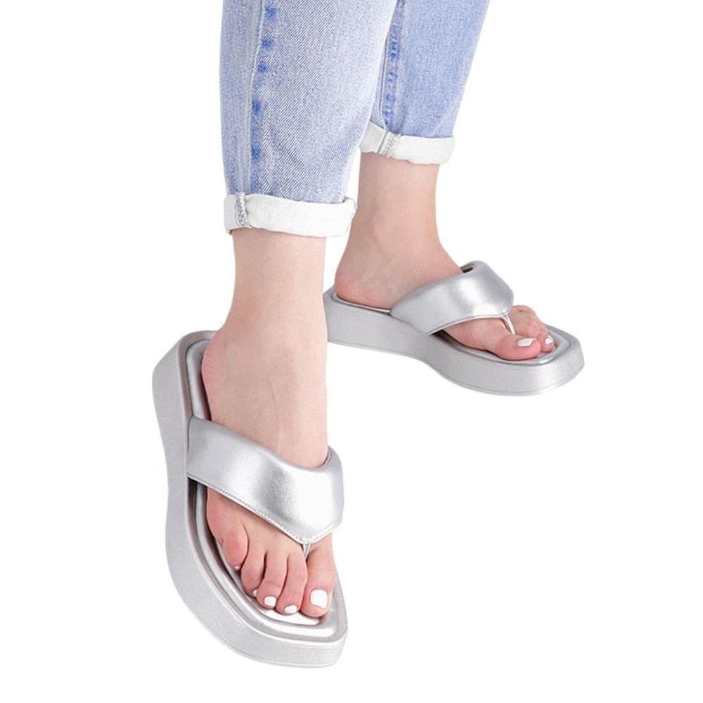 Chinelo Piccadilly Cristiani Feminino Prata 4