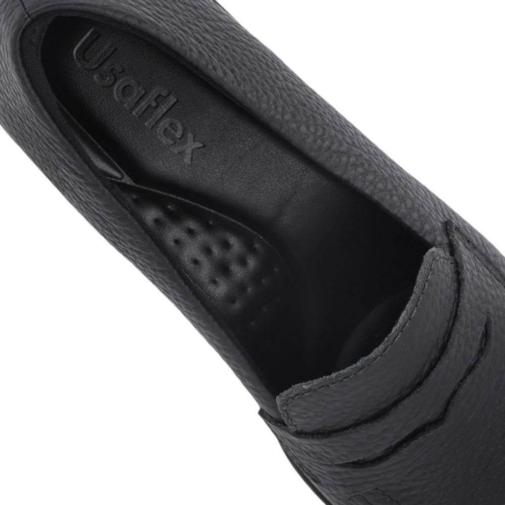 Mocassim Usaflex Loafer Feminino Preto 4