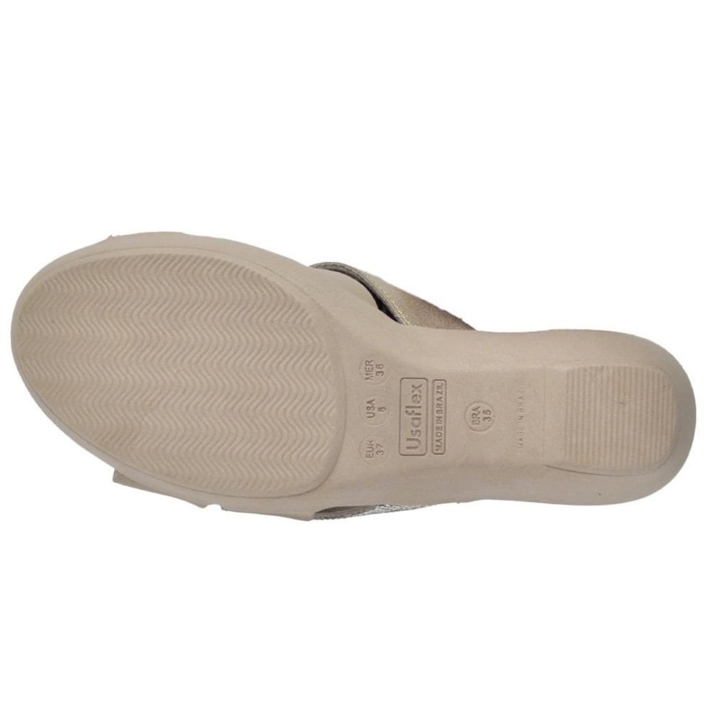 Tamanco Usaflex Tiras Feminino Cinza 4