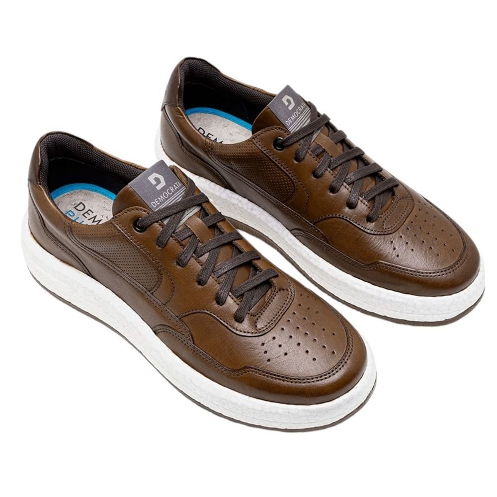 Sapatênis Democrata Denim Drake Pulse Masculino Marrom 2