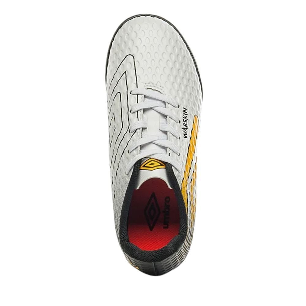 Chuteira Society Umbro Warskin Infantil Branco 4